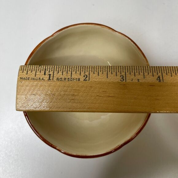 Lot of 2 Franciscan Apple Pattern Hand Painted Sherbet Dessert Cups USA Stamp - Picture 9 of 9